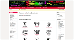 Desktop Screenshot of harleysdecals.com